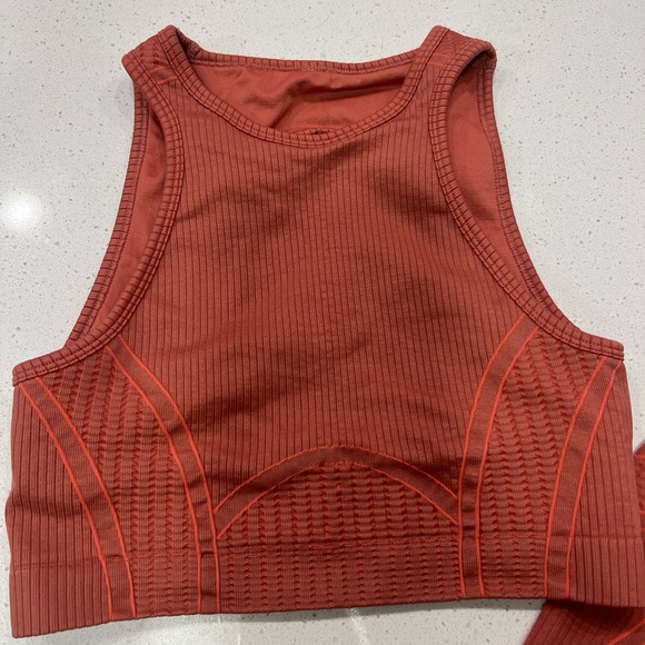 Fabletics Seamless Workout Set (Terracotta/Rustic) - Picture 2 of 7